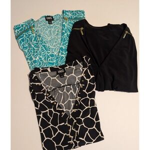 INC International Concepts Womens Sleeveless Tops Bundle Size L Set of 3 Blouses
